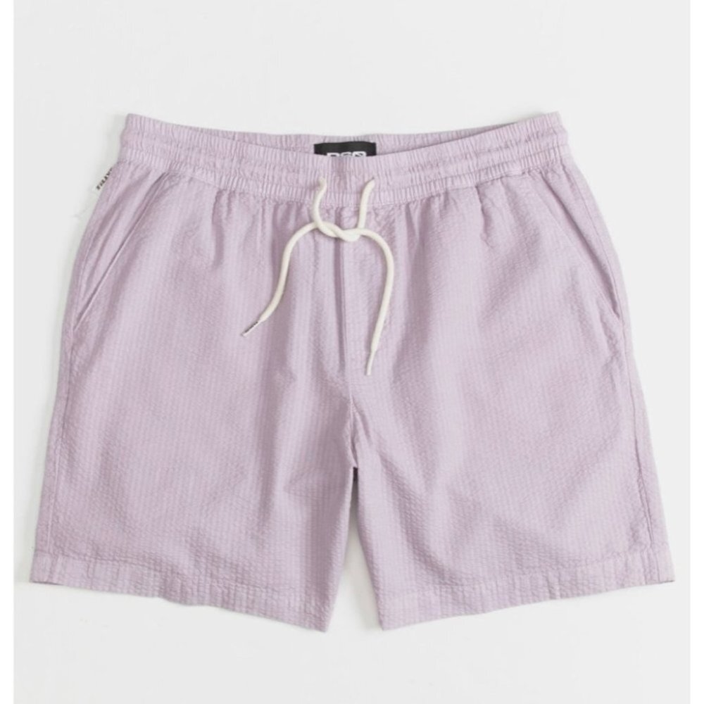 RSQ Mens Seersucker Pull On Shorts M